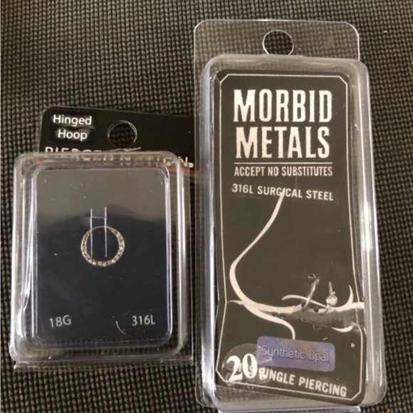 Morbid Metals Jewelry - Morbid Metals & Piercing Nation nostril hoops / rings